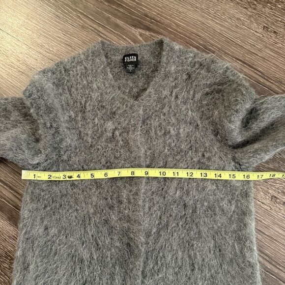 Eileen Fisher Fuzzy Long Cardigan - Picture 5 of 7